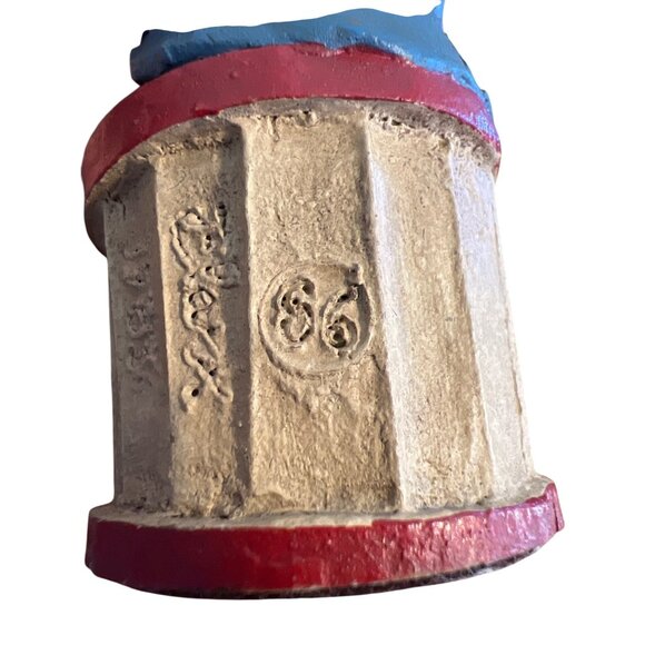 Vintage Tom Clark Teddy Gnome Figurine Holding Bear 1983 Numbered 86 Estate 5.75 - Picture 6 of 6